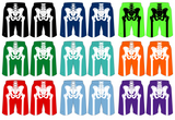 Bone Collector Video Game X-Ray Shorts Colors